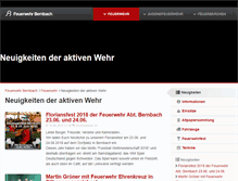 Tablet Screenshot of feuerwehr-bernbach.de